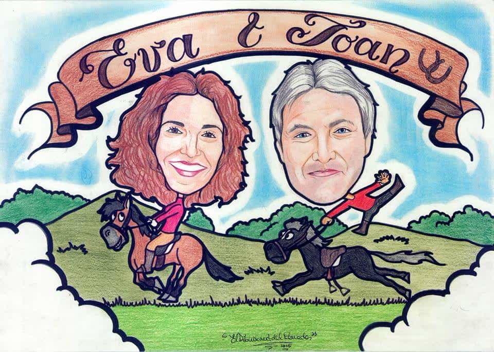 Caricatura de parella
